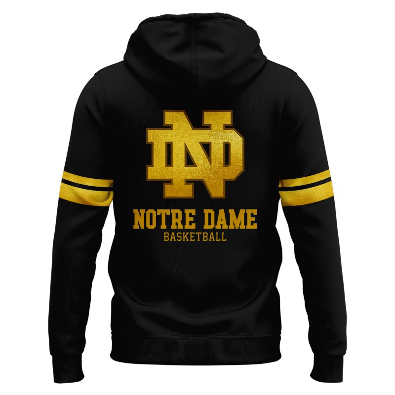 Notre Dame Men's Basketball THE BEND Special Black Hoodie, Irish THE BEND Black Hoodie, Notre Dame Basketball The Bend Edition Hoodie