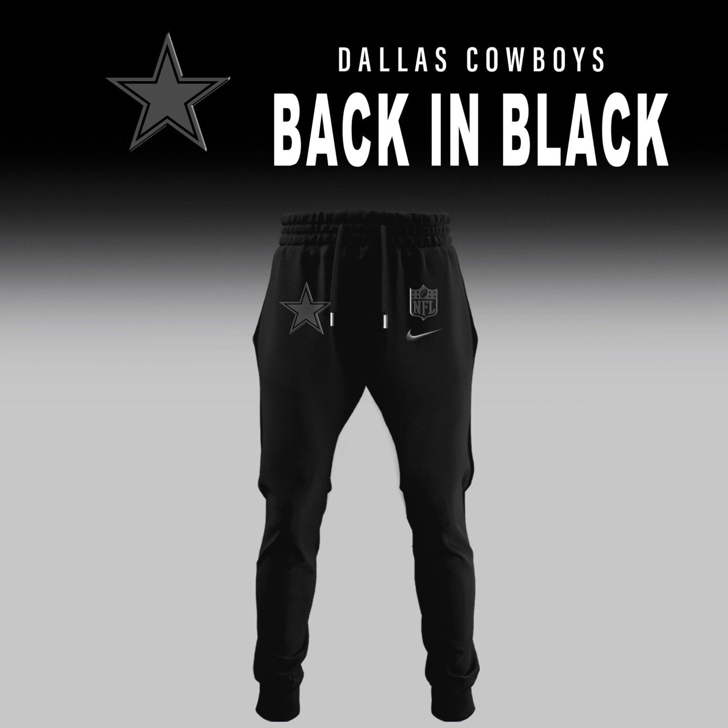 Dallas Cowboys 2025 Back In Black Limited Edition Combo Hoodie