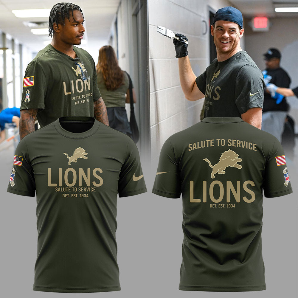 D.Lions Salute to Service 2025 Combo T-Shirt