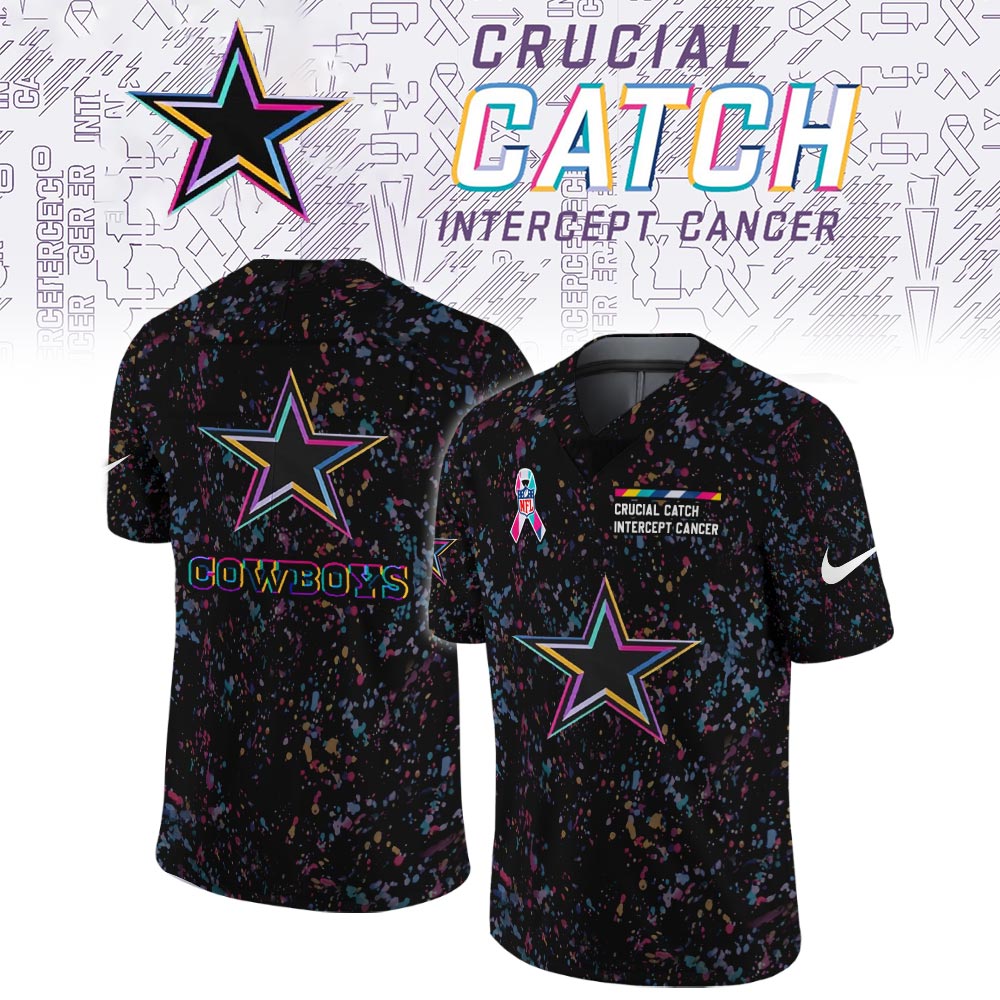 Dallas Cowboys Crucial Catch Limited Football Jersey