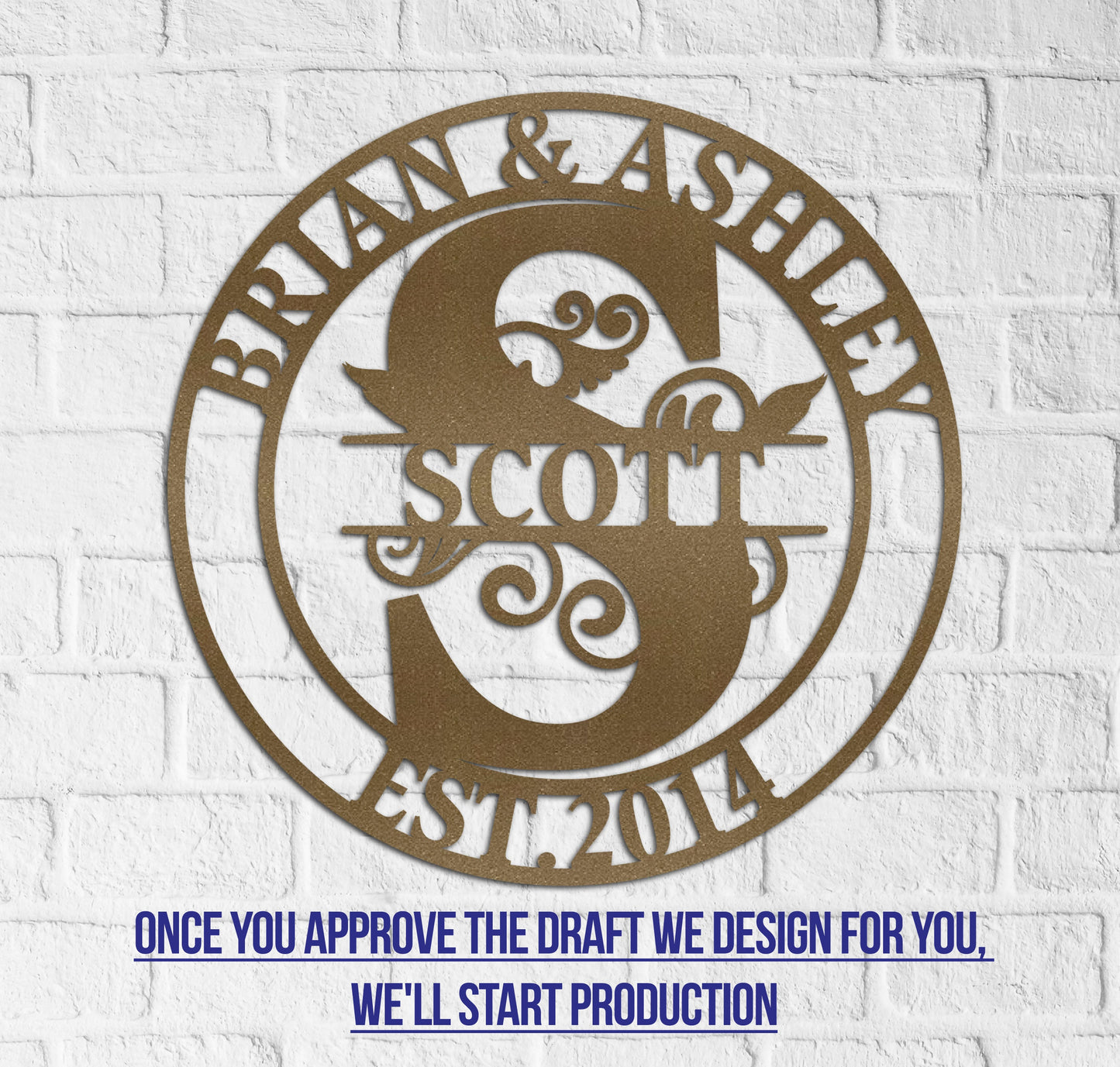 Metal Merry Christmas Sign, Custom Christmas Wall Decor, Personalized Front Door Merry Christmas Sign, Christmas Porch Sign, Noel Sign