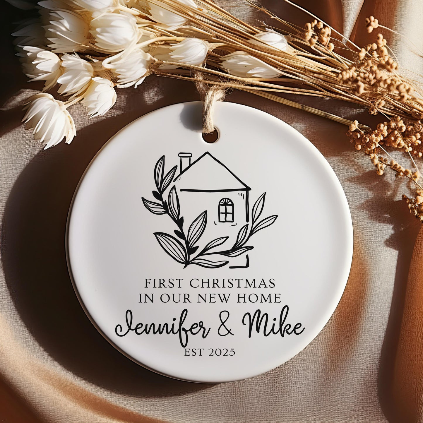 First Christmas New Home Ornament, Personalized New Home Keepsake, Housewarming Gift