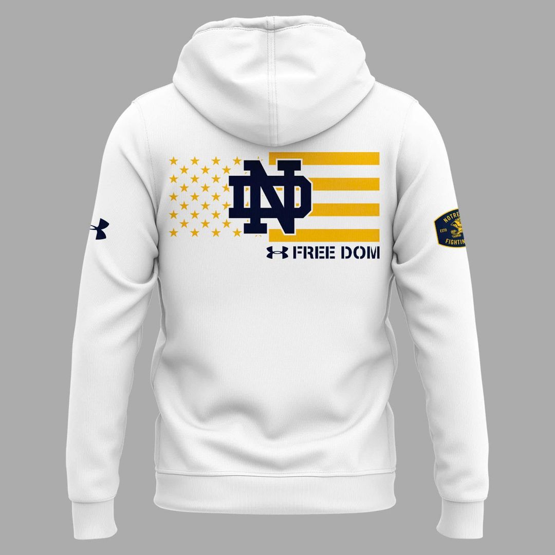 Notre Dame Football Coach Marcus Freeman "FREEDOM" 2025 New Combo Hoodie