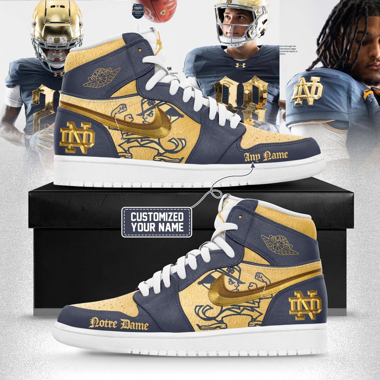Notre Dame Fighting Irish 2025 Shamrock Series Custom Shoes