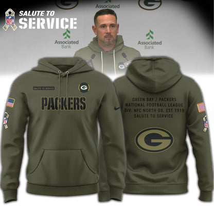 Green Bay Packers 2025 NFL Salute to Service Combo Hoodie
