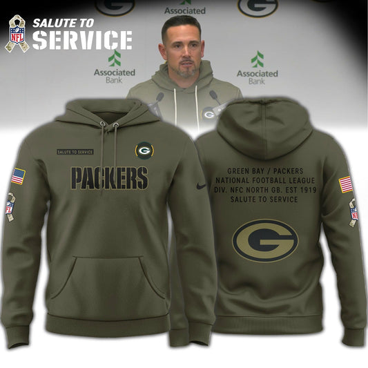 Green Bay Packers 2025 NFL Salute to Service Combo Hoodie