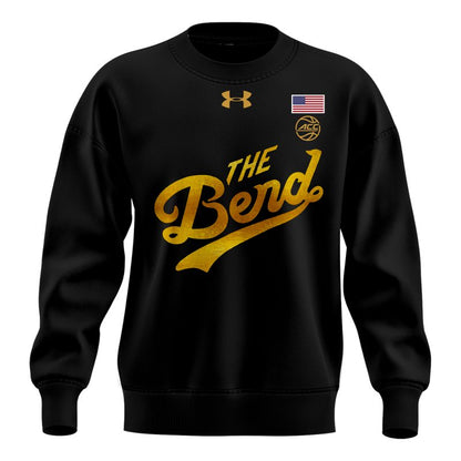Notre Dame Men's Basketball THE BEND Special Black Sweater, Notre Dame The Bend Black Pullover, Irish The Bend Special Edition Sweatshirt