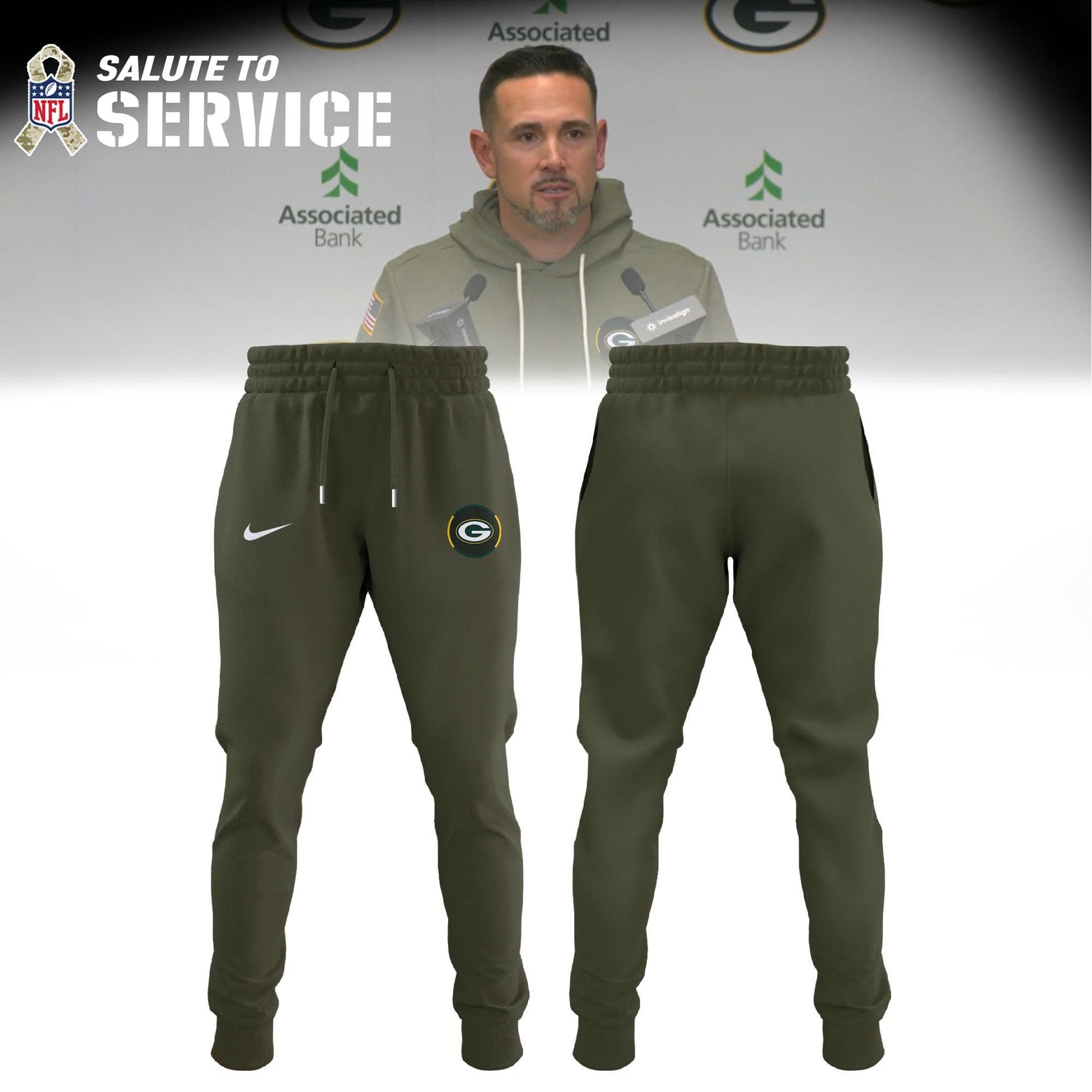 Green Bay Packers 2025 NFL Salute to Service Combo Hoodie