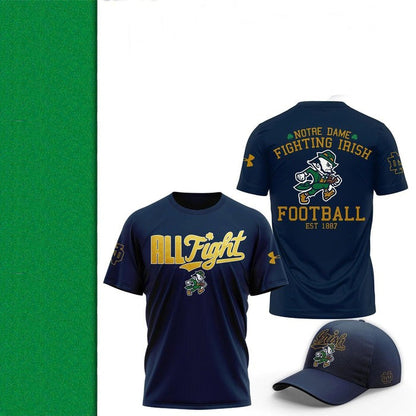 Notre Dame Football The Fighting Irish 2025 Navy Hoodie v2, Notre Dame 2025 Navy Fan Hoodie, Fighting Irish 2025 Limited Edition Hoodie