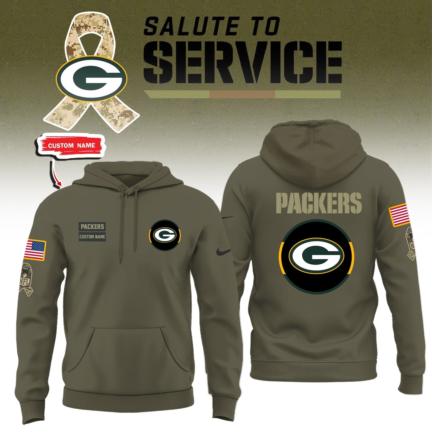 Green Bay Packers 2025 Salute to Service Limited Edition Combo