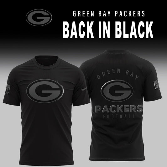 Green Bay Packers 2025 Back In Black Limited Edition Combo TShirt