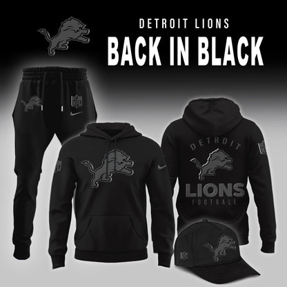 Detroit Lions 2025 Back In Black Limited Edition Combo Hoodie