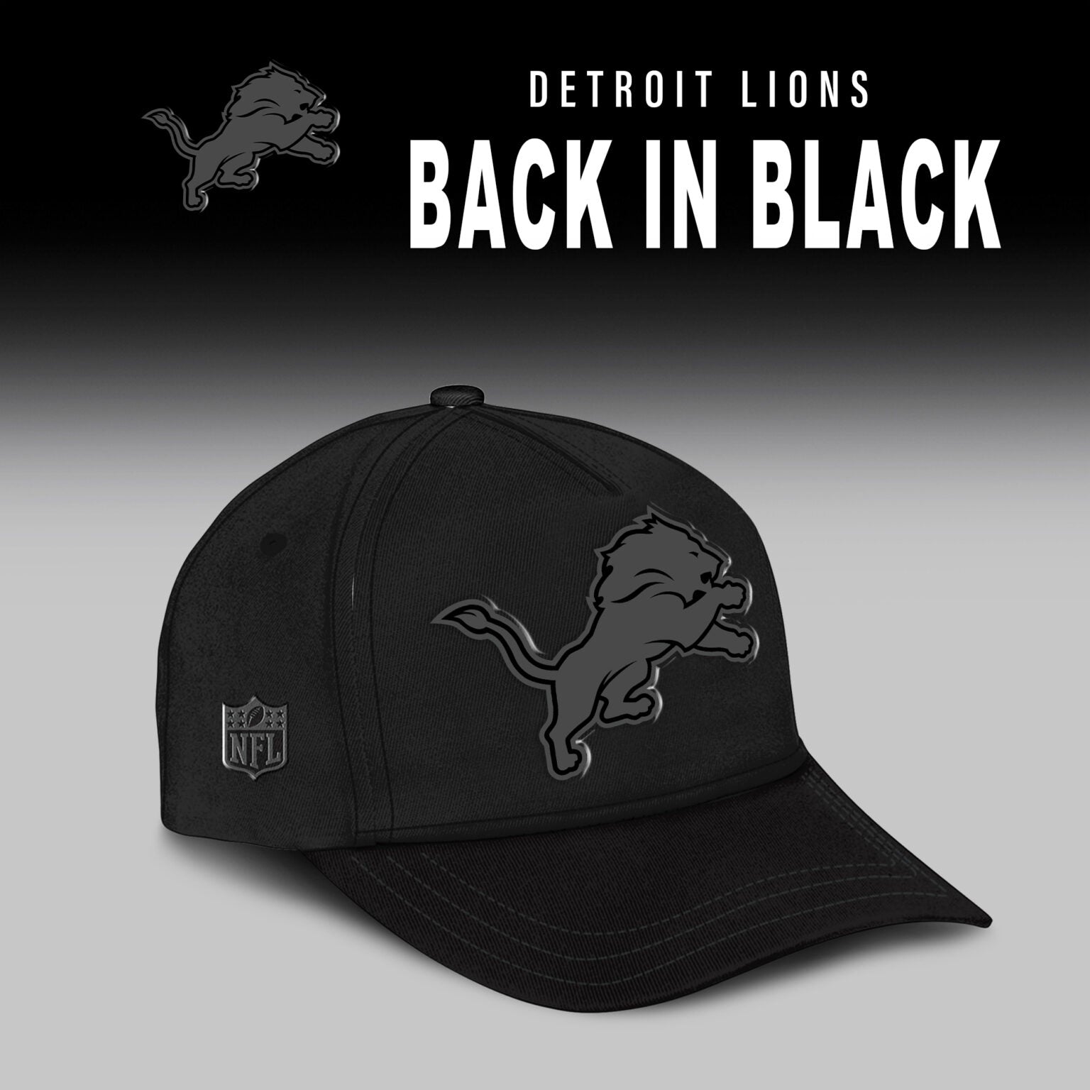Detroit Lions 2025 Back In Black Limited Edition Combo Hoodie