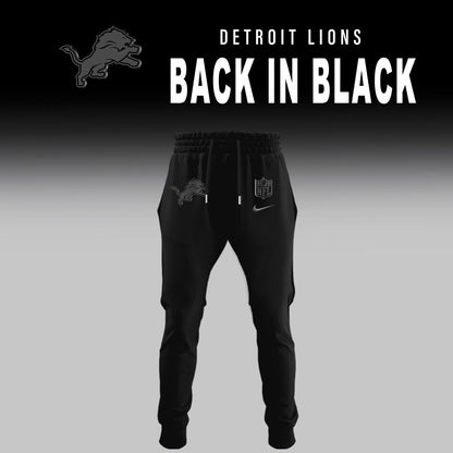 Detroit Lions 2025 Back In Black Limited Edition Combo Hoodie