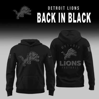 Detroit Lions 2025 Back In Black Limited Edition Combo Hoodie