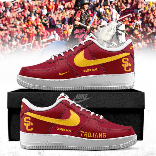 USC Trojans Back In Black 2025 Special Edition AF1 Sneakers