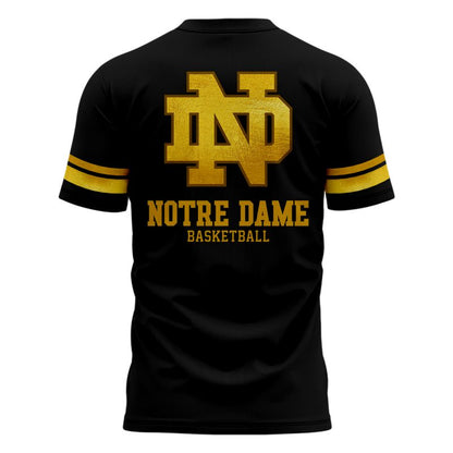 Notre Dame Men's Basketball THE BEND Special Black Tshirt, Irish The Bend Black Tee, Notre Dame Basketball Black Edition Shirt
