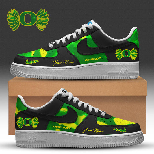 Oregon Ducks x Grateful Dead Special Edition AF1 Sneakers