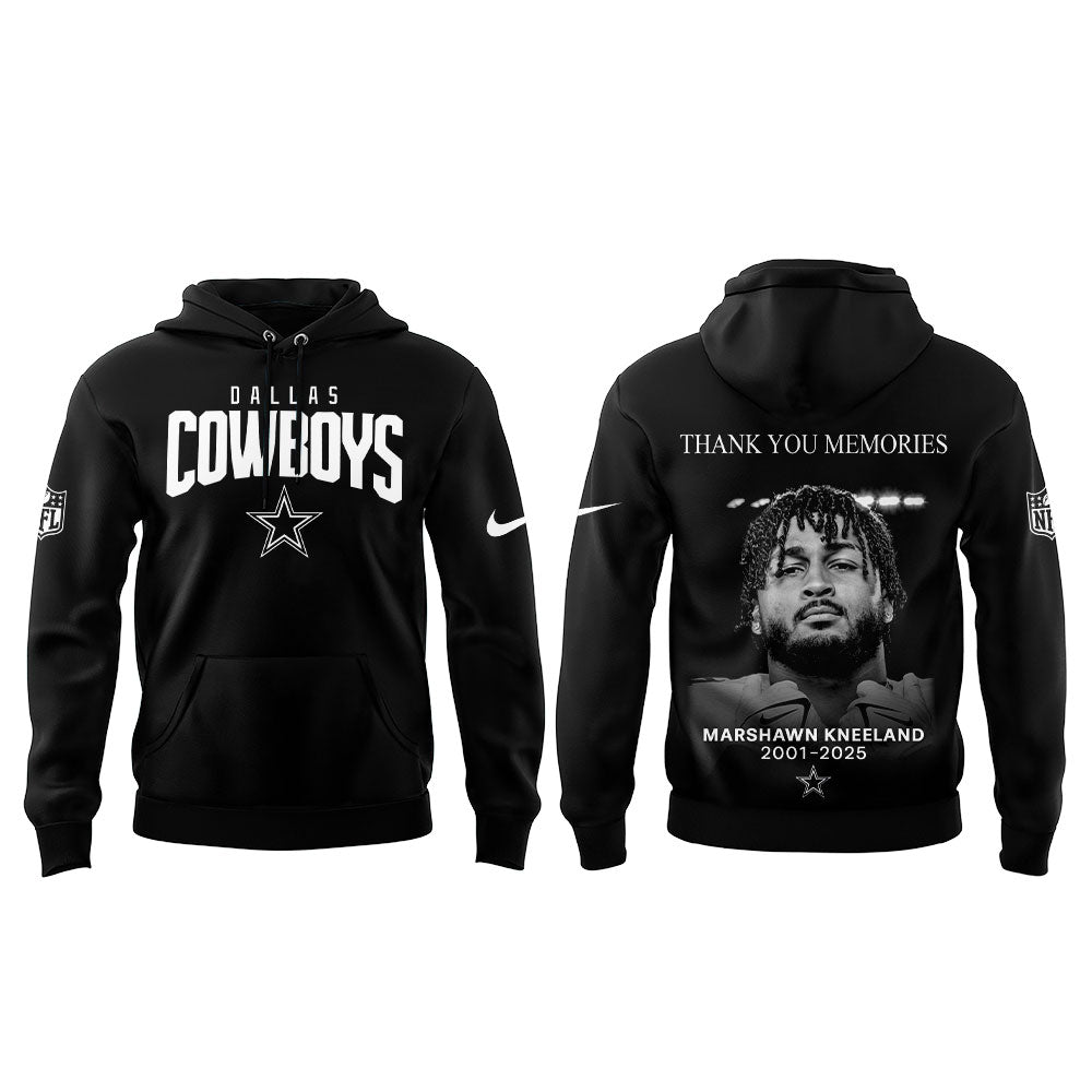 Dallas Cowboys 2025 Marshawn Kneeland Thank You Memories 2025 Combo Hoodie