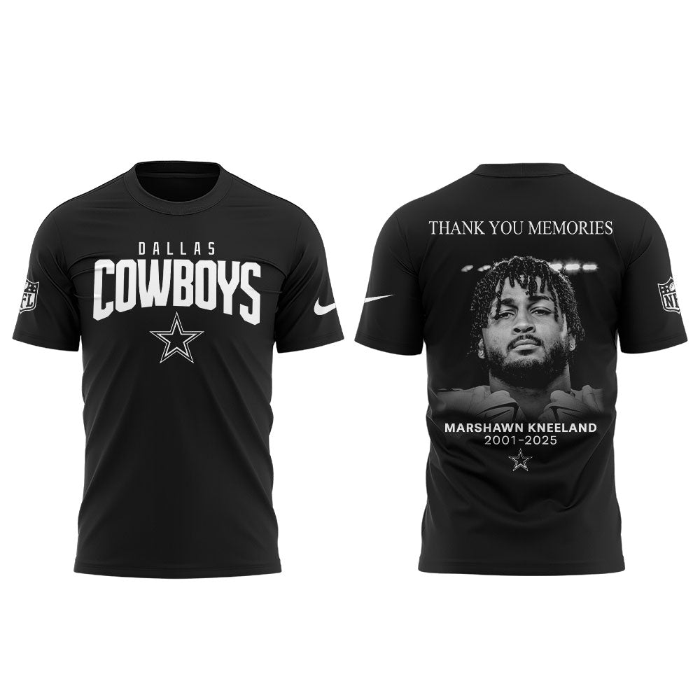 Dallas Cowboys 2025 Marshawn Kneeland Thank You Memories 2025 Combo TShirt