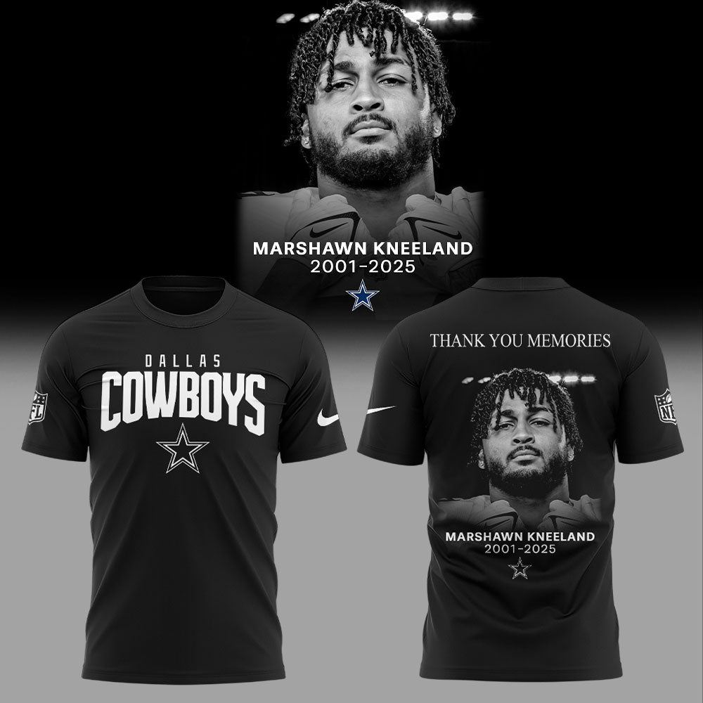 Dallas Cowboys 2025 Marshawn Kneeland Thank You Memories 2025 Combo TShirt