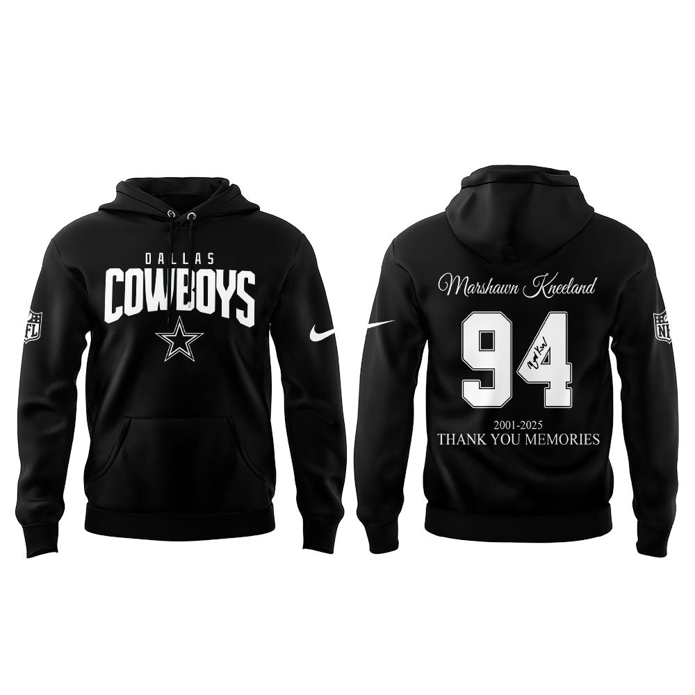 Dallas Cowboys 2025 Marshawn Kneeland Thank You Memories 2025 Combo Hoodie
