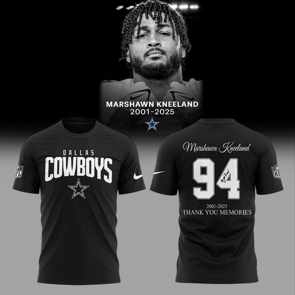 Dallas Cowboys 2025 Marshawn Kneeland Thank You Memories 2025 Combo TShirt