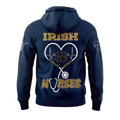 N Dame Football NURSES NIGHT 2.0.2.5 Hoodie