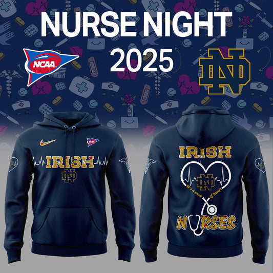 N Dame Football NURSES NIGHT 2.0.2.5 Hoodie