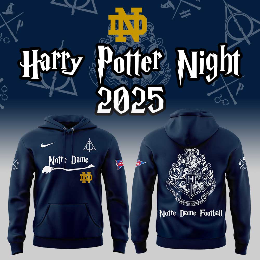 Limited Edition N Dame Football Harry Potter Night 2025 Hoodie