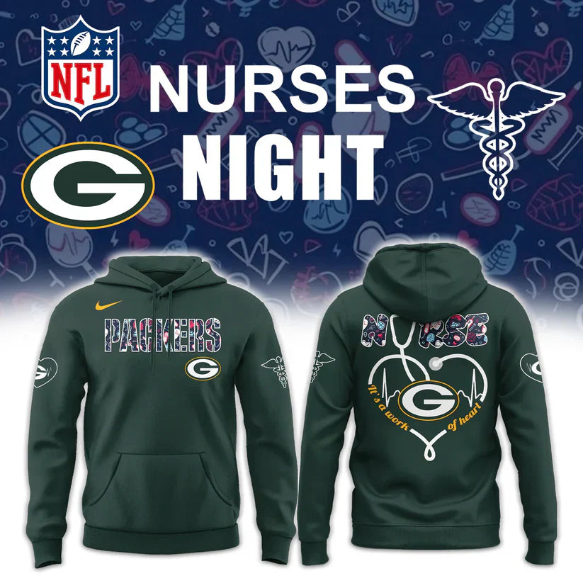 Green Bay Packers NURSES NIGHT Limited Hoodie