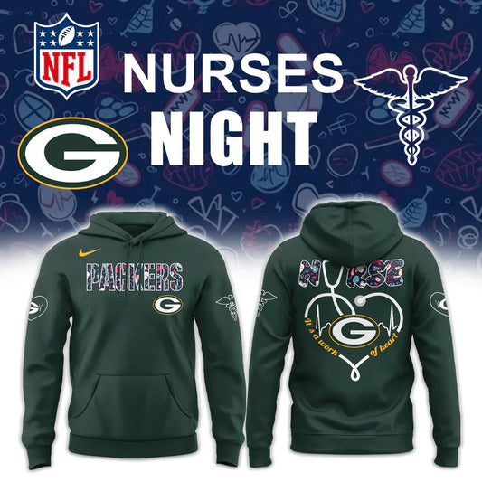 Green Bay Packers NURSES NIGHT Limited Hoodie
