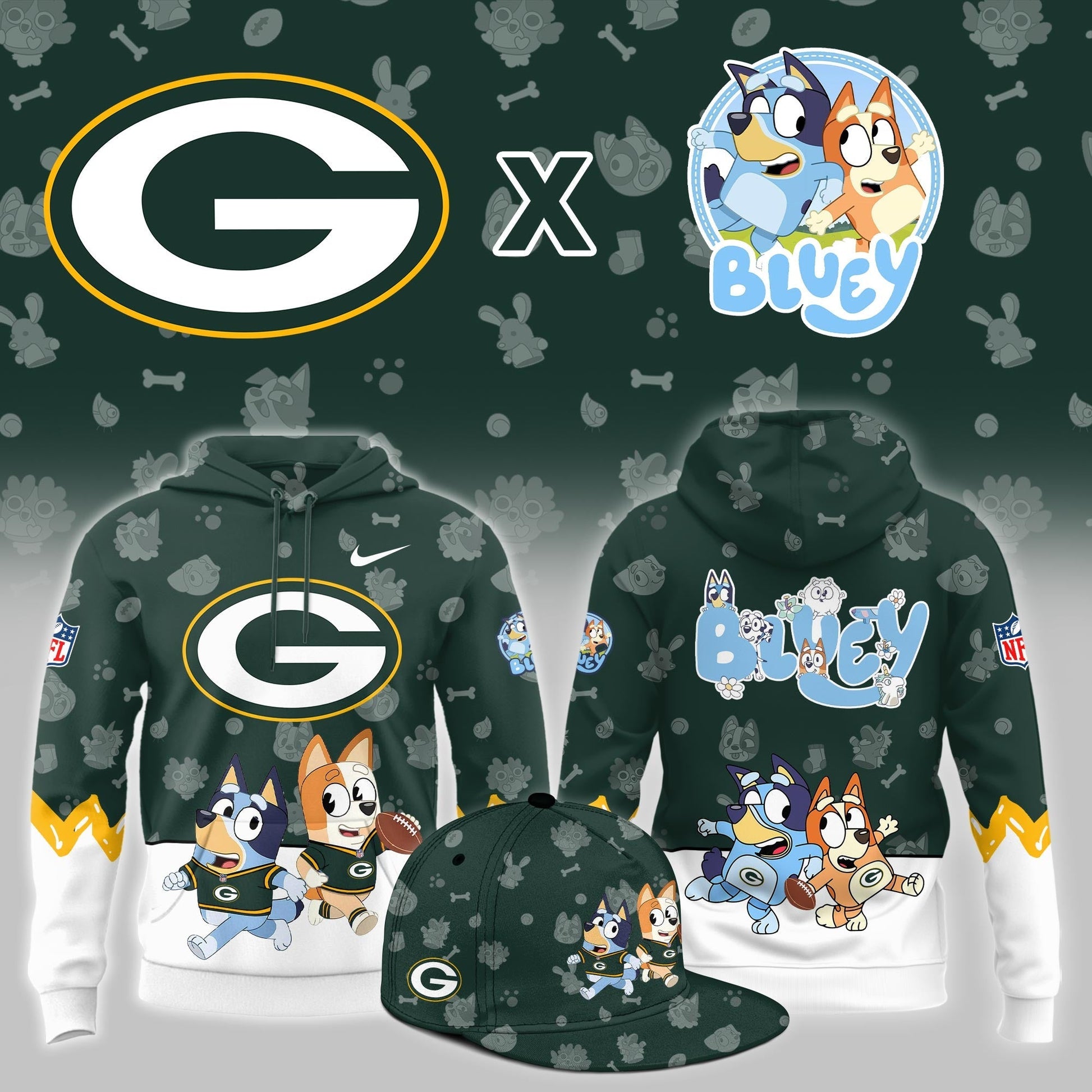 GB.Packers x Bluey Night Limited Hoodie