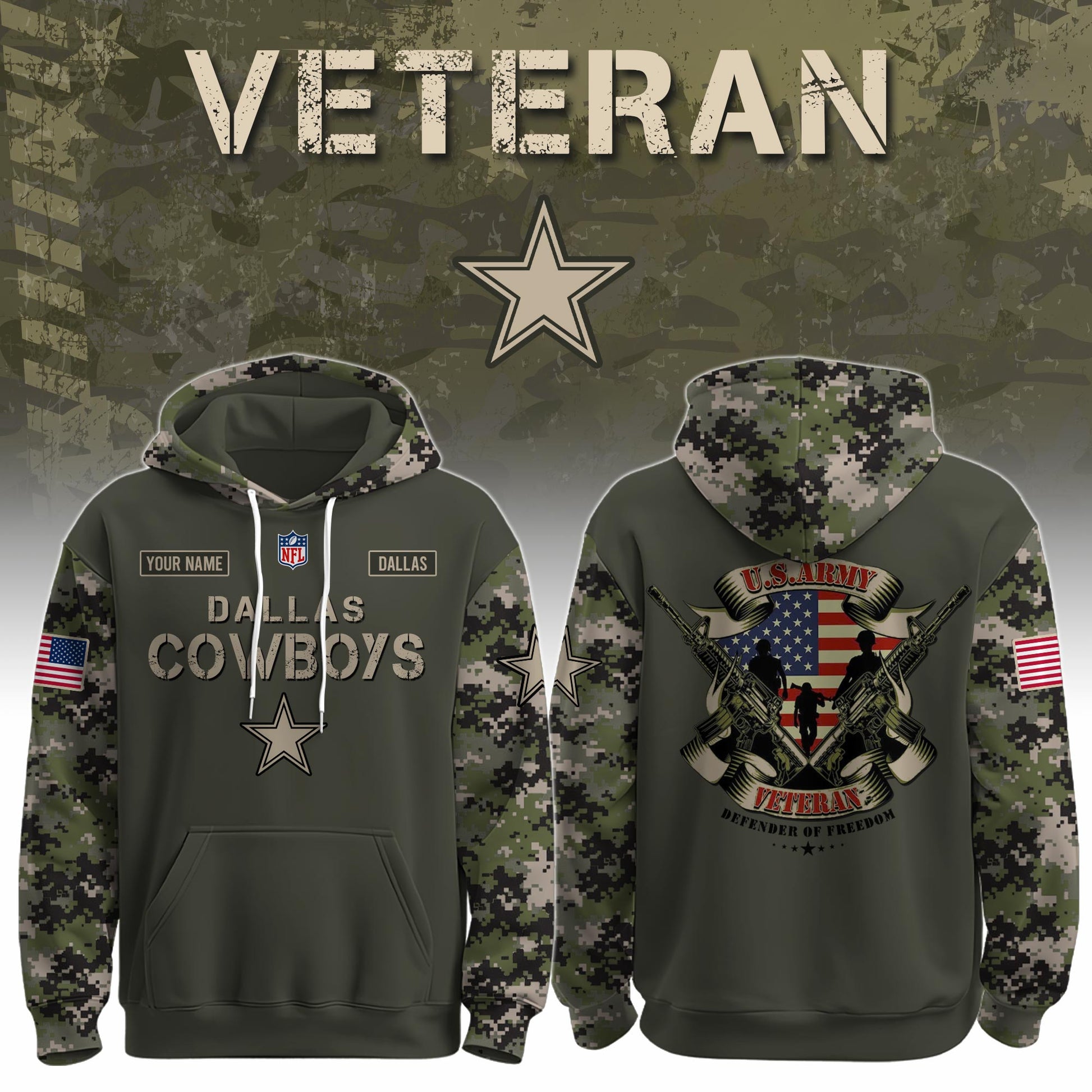 D Cowboys x Veteran Hoodie Limited Edition