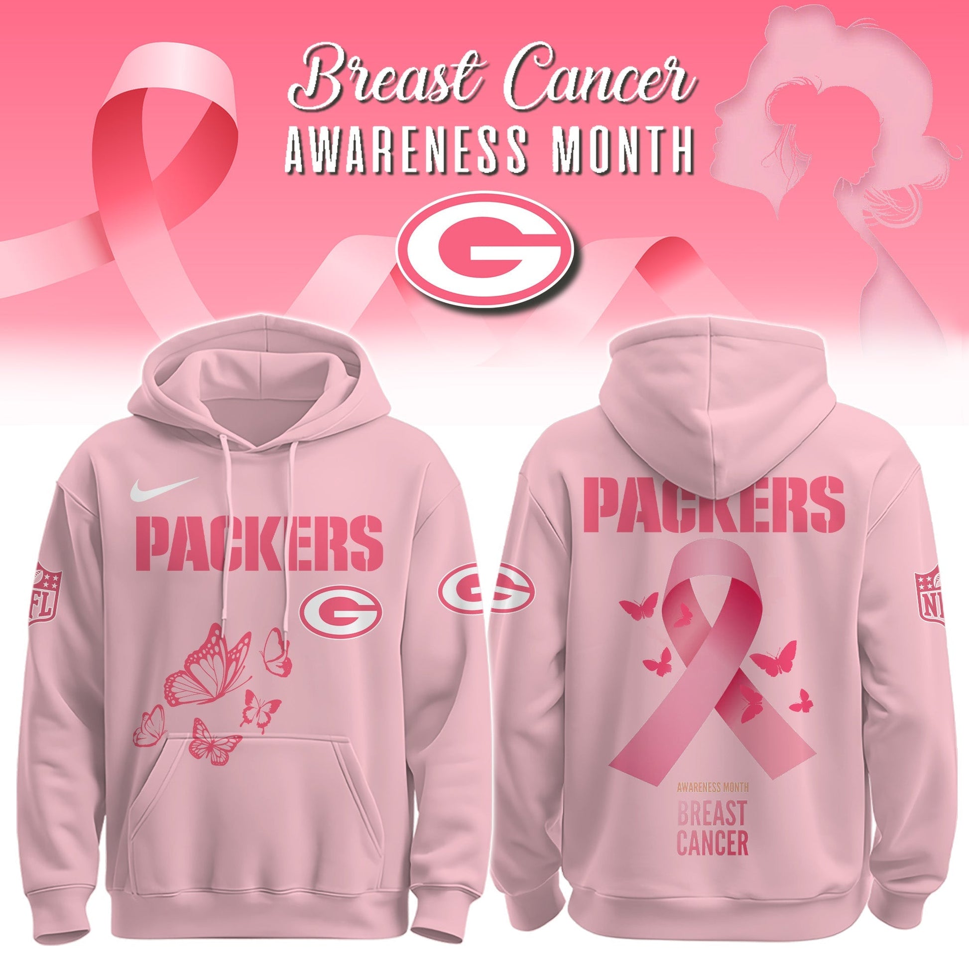 Packers Breast Cancer Awareness Edition Hoodie