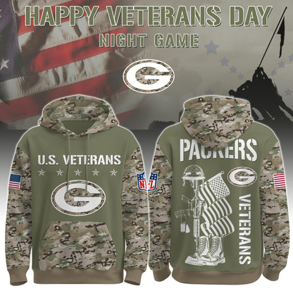 Green Bay Packers - Veteran Day 2025 Hoodie Limited Edions
