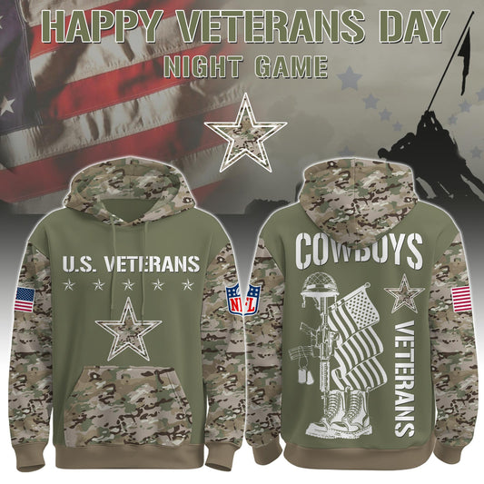 Dallas Cowboys - Veteran Day 2025 Hoodie Limited Edions
