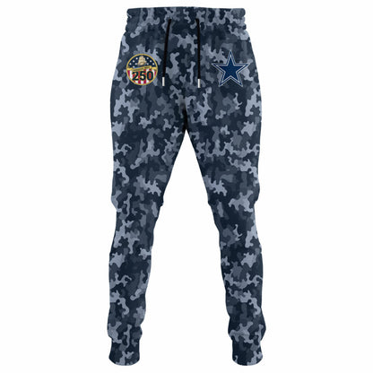 Dallas Cowboys Navy 250th Birthday Hoodie Limited Edions