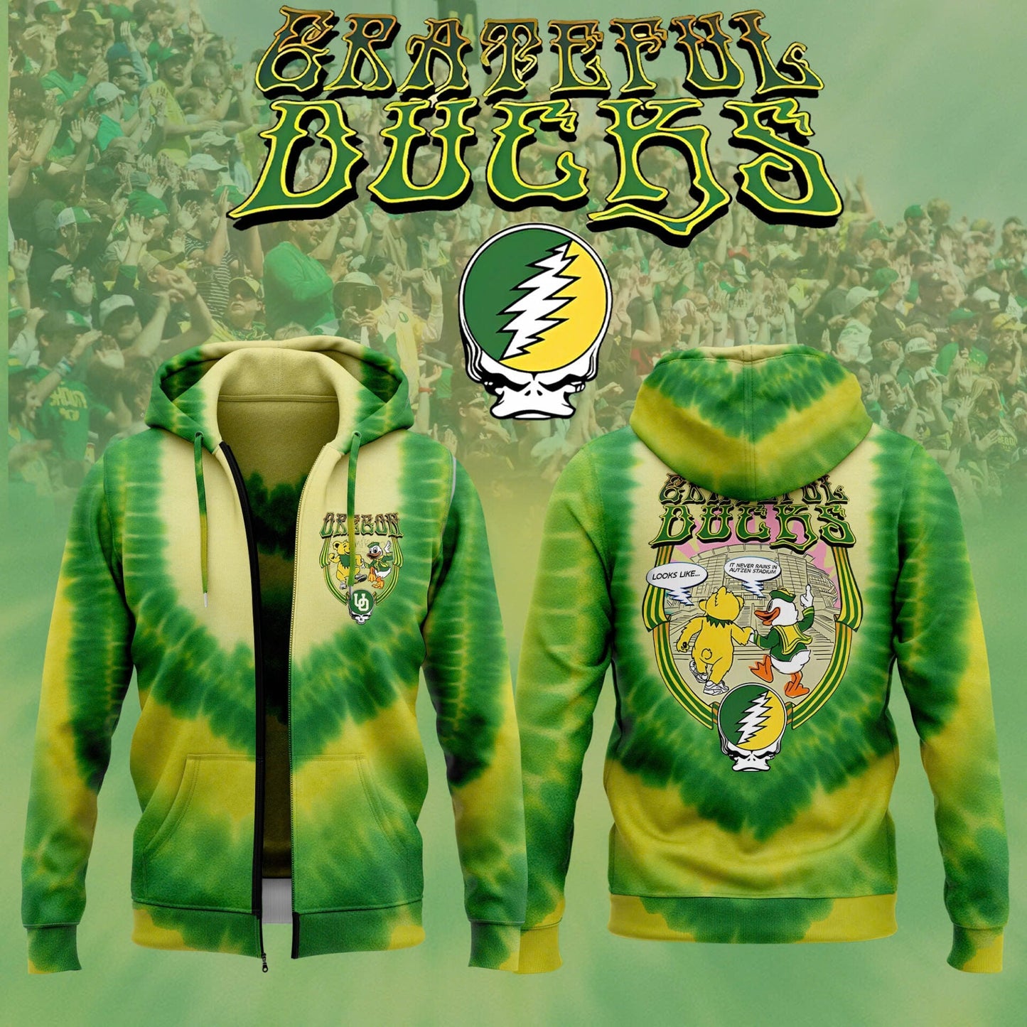Special Edition "Grateful Ducks"� 2025 Zip Hoodie