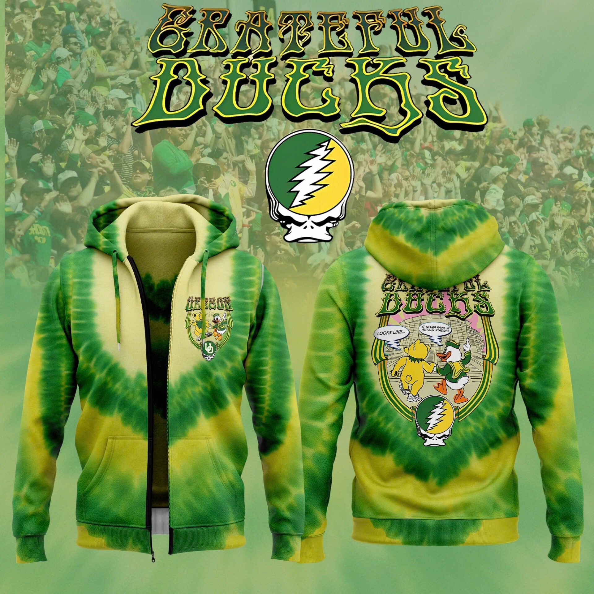 Special Edition "Grateful Ducks"� 2025 Zip Hoodie