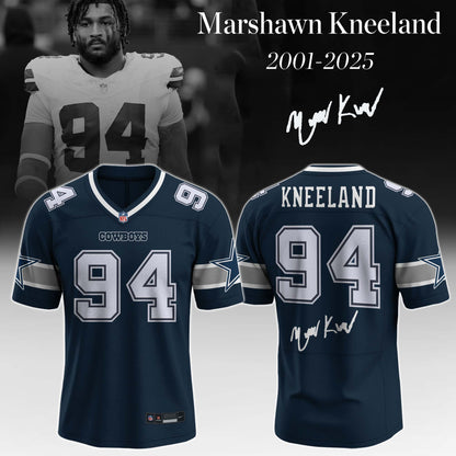 Dallas Cowboys x In Memory of Marshawn Kneeland Limited Edition White Football Jersey (Copy)