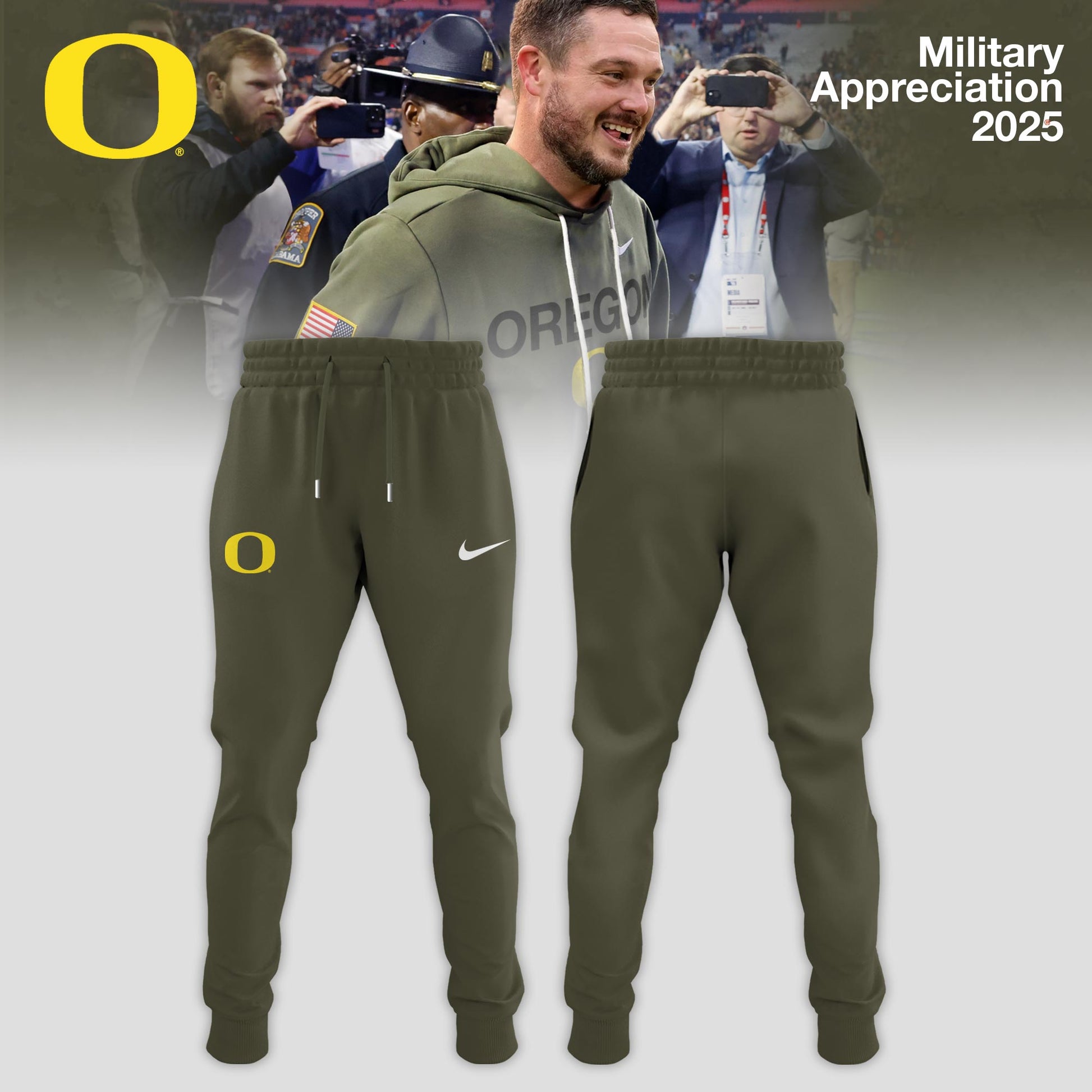 Oregon Ducks 2025 Military Appreciation Limited Edition Hoodie