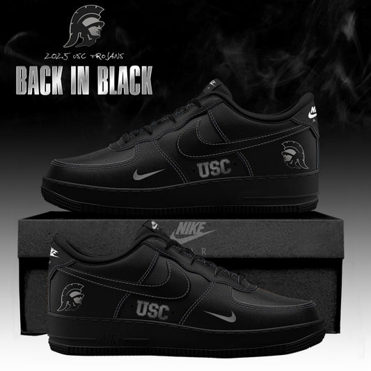 USC Trojans Back In Black 2025 Special Edition AF1 Sneakers