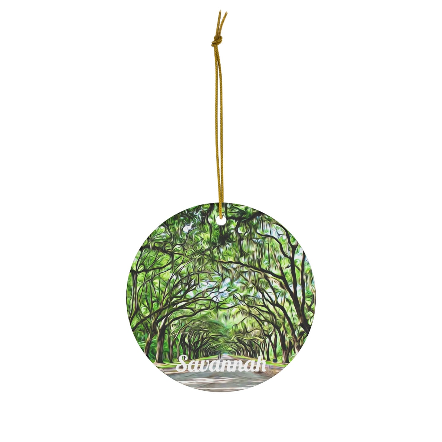 Savannah Ornament, Savannah Christmas, Savannah Gift, Christmas Ornament, Tree Ornament, Christmas Gift, Housewarming Gift, Travel, Savannah