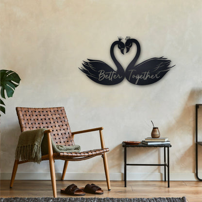 Personalized Metal Better Together Sign, Custom Metal Wall Art, Better Together Sign For Wedding, Wedding Metal Decor, Above Bed Decor