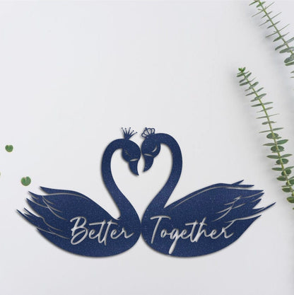 Personalized Metal Better Together Sign, Custom Metal Wall Art, Better Together Sign For Wedding, Wedding Metal Decor, Above Bed Decor