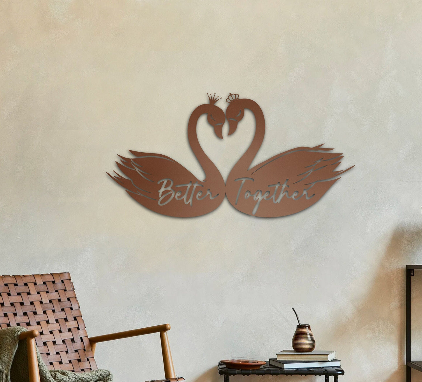 Personalized Metal Better Together Sign, Custom Metal Wall Art, Better Together Sign For Wedding, Wedding Metal Decor, Above Bed Decor