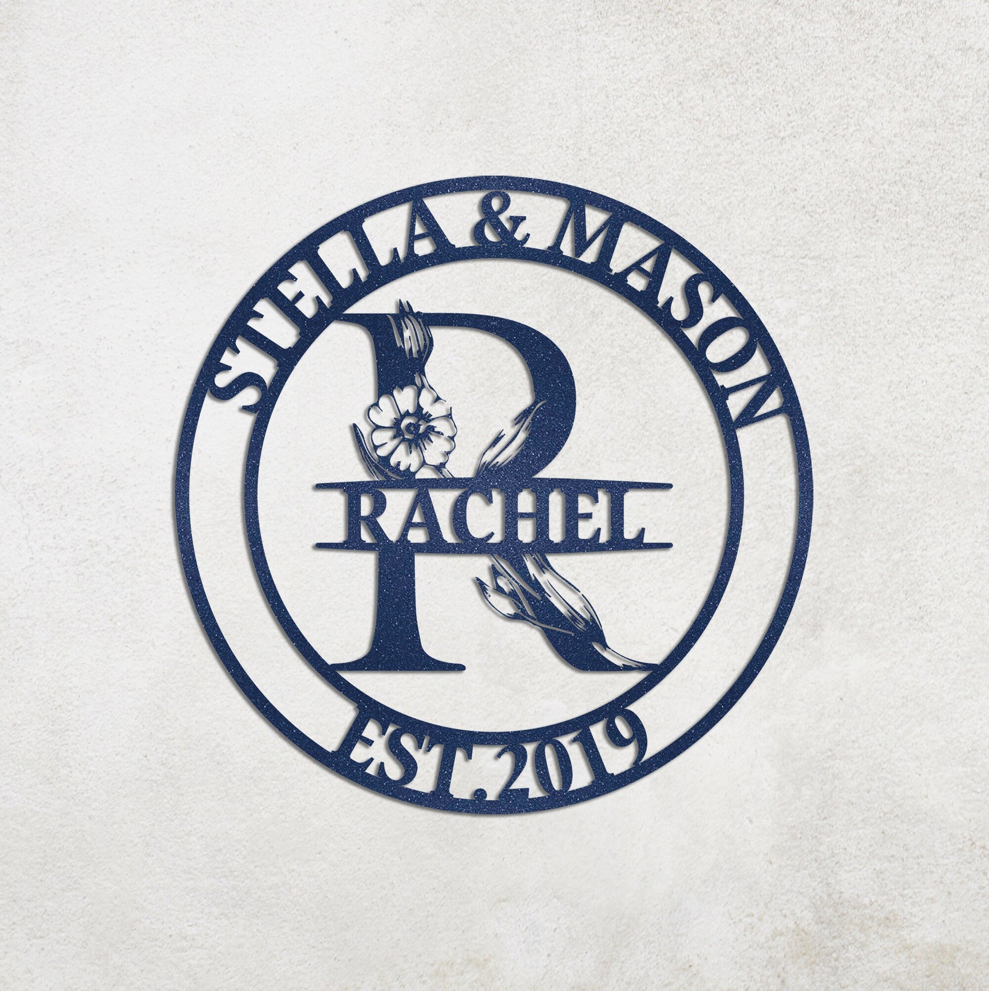 Personalized Family Name Metal Sign, Last Name Sign, Custom Metal Signs, Housewarming Wall Decor Gift, Metal Wedding Decor, Anniversary Gift