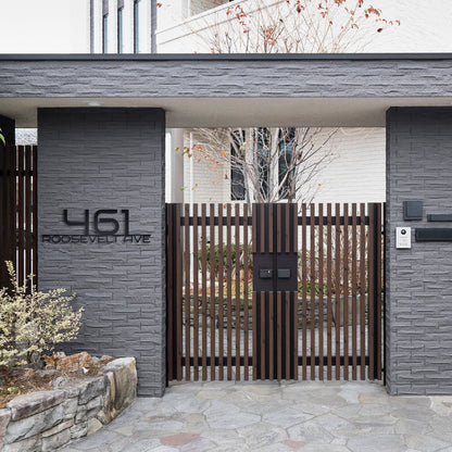 Custom Metal Address Sign for House, Metal House Number, Modern Deco House Number Sign, Address Plaque, Address Signs, Housewarming Gift