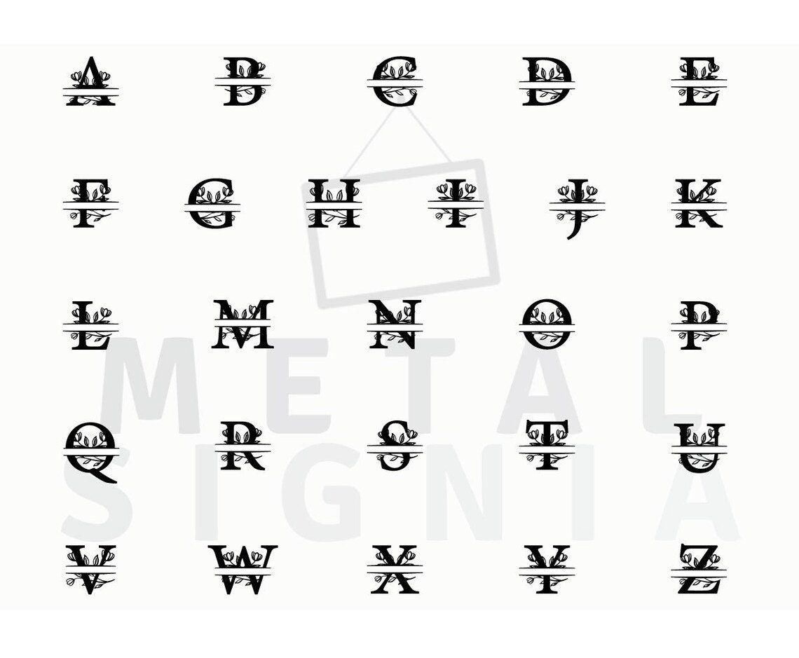 Tulip Custom Metal Name Sign, Personalized Metal Wall Art, Custom Monogram Family Name Sign, Metal Initial Wall Decor, Custom Floral Sign